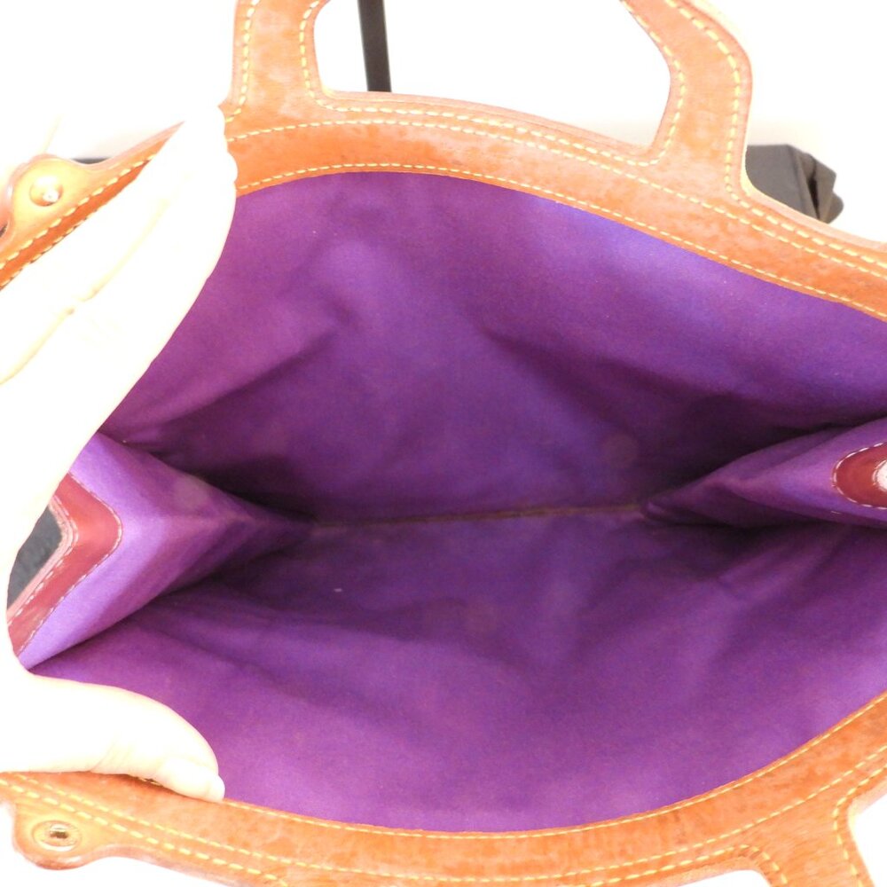 Louis Vuitton Burgundy Vernis Tote Bag - Picture 5 of 12